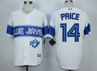 Men's Toronto Blue Jays #14 David Price White New Cool Base Jersey