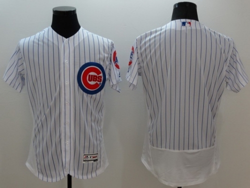 Men's Chicago Cubs Blank White Flexbase 2016 MLB Player Jersey