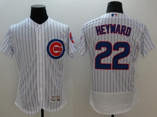 Men's Chicago Cubs #22 Jason Heyward White Flexbase 2016 MLB Player Jersey