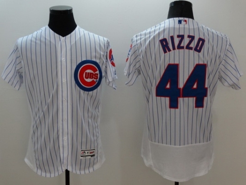 Men's Chicago Cubs #44 Anthony Rizzo White Flexbase 2016 MLB Player Jersey