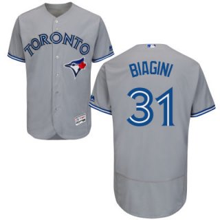 Men's Toronto Blue Jays #31 Joe Biagini Gray Road 2016 Flexbase Majestic Baseball Jersey