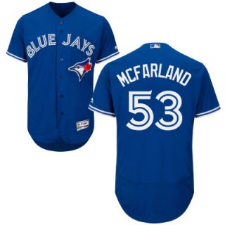 Men's Toronto Blue Jays #53 Blake McFarland Royal Blue 2016 Flexbase Majestic Baseball Jersey