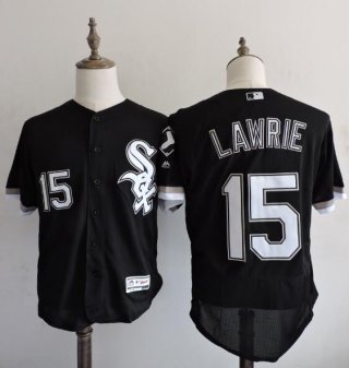 Men's Chicago White Sox #15 Brett Lawrie Black 2016 Flexbase Majestic Baseball Jersey