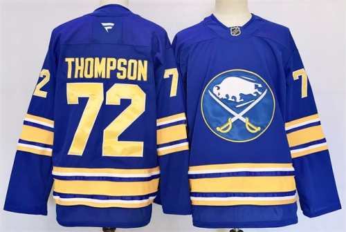 Men's Buffalo Sabres #72 Tage Thompson Blue 2024-25 Stitched Jersey