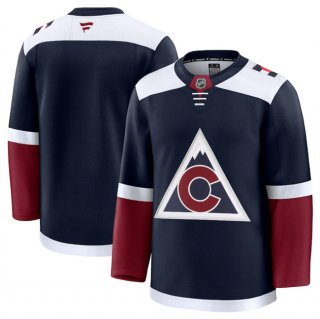 Men's Colorado Avalanche Blank Navy 2024-25 Alternate Stitched Jersey