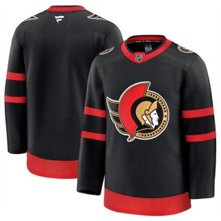 Men's Ottawa Senators Blank Black 2024-25 Home Stitched Hockey Jersey