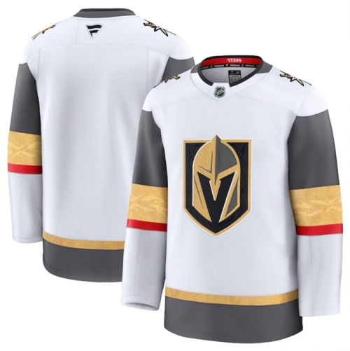 Men's Vegas Golden Knights Blank White 2024-25 Home Stitched Hockey Jersey