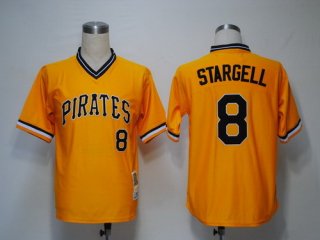 Pittsburgh Pirates #8 Willie Stargell 1979 Yellow Throwback Jersey