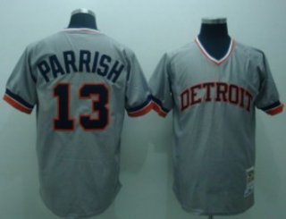 Detroit Tigers #13 Lance Parrish 1984 Gray Throwback Jersey