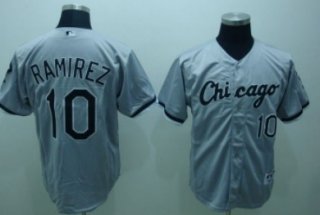 Chicago White Sox #10 Alexei Ramirez Gray Jersey