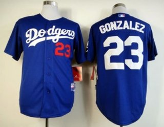 Los Angeles Dodgers #23 Adrian Gonzalez Blue Jersey