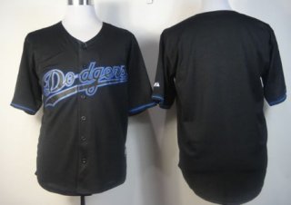 Los Angeles Dodgers Blank Black Fashion Jersey