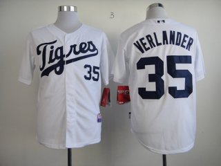 Detroit Tigers #35 Justin Verlander 2013 White Jersey