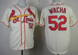 St. Louis Cardinals #52 Michael Wacha Cream Jersey