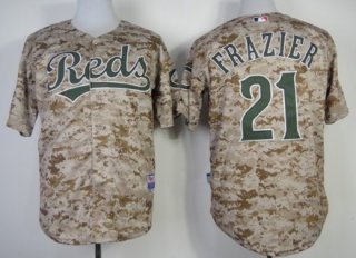 Cincinnati Reds #21 Todd Frazier 2014 Camo Jersey