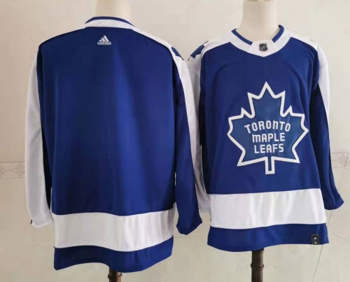 Men's Toronto Maple Leafs Blank Royal Blue 2021 Retro Stitched NHL Jersey