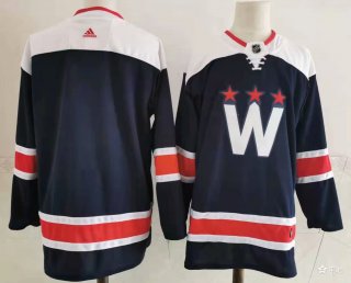 Men's Washington Capitals Blank NEW Navy Blue Adidas Stitched NHL Jersey