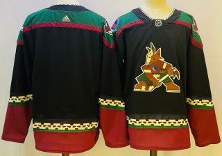 Men's Arizona Coyotes Blank Black Stitched Jersey