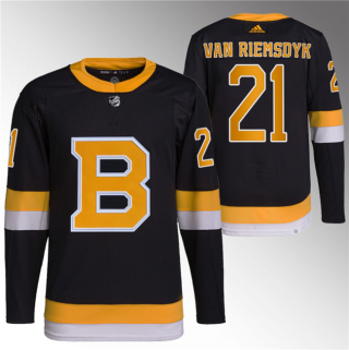 Men's Boston Bruins #21 James van Riemsdyk Black Home Breakaway Stitched Jersey