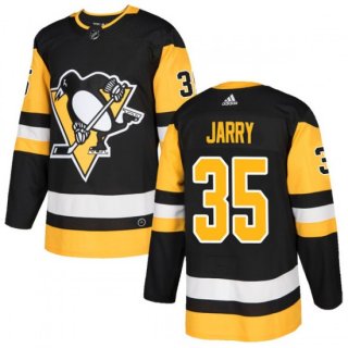 Men's Adidas Pittsburgh Penguins #35 Tristan Jarry Black Stitched NHL Jersey