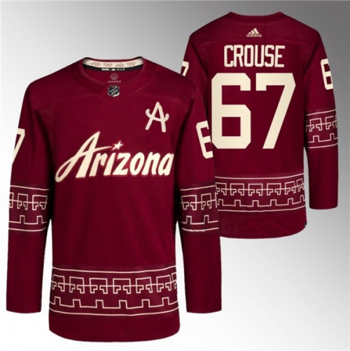 Men's Arizona Coyotes #67 Lawson Crouse Garnet Alternate Pro Jersey