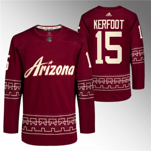 Men's Arizona Coyotes #15 Alexander Kerfoot Garnet Alternate Pro Jersey