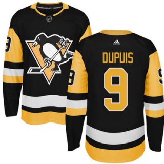 Adidas Pittsburgh Penguins #9 Pascal Dupuis Black Alternate Authentic Stitched NHL Jersey