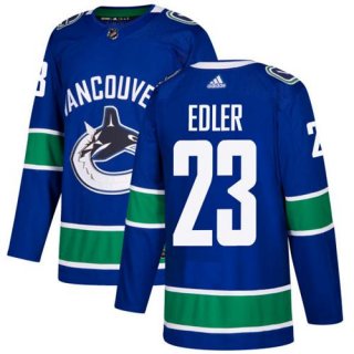 Adidas Vancouver Canucks #23 Alexander Edler Blue Home Authentic Stitched NHL Jersey