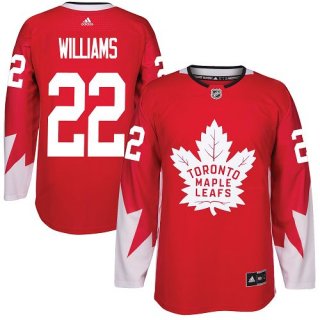 Adidas Toronto Maple Leafs #22 Tiger Williams Red Team Canada Authentic Stitched NHL Jersey