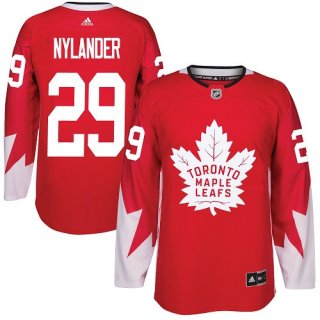 Adidas Toronto Maple Leafs #29 William Nylander Red Team Canada Authentic Stitched NHL Jersey