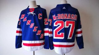 Men's New York Rangers #27 Ryan McDonagh Royal Blue Home 2017-2018 Hockey Stitched NHL Jersey