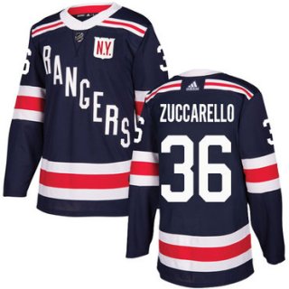 Adidas Rangers #36 Mats Zuccarello Navy Blue Authentic 2018 Winter Classic Stitched NHL Jersey