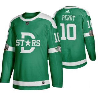 Men's Dallas Stars 10 Corey Perry Green 2020 Winter Classic Adidas Jersey