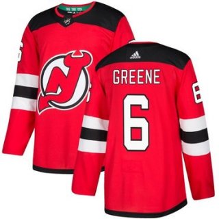 Adidas New Jersey Devils #6 Andy Greene Red Home Authentic Stitched NHL Jersey