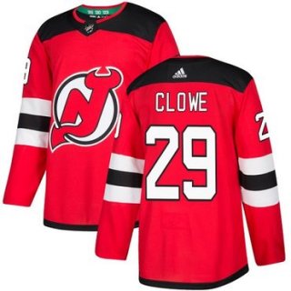 Adidas New Jersey Devils #29 Ryane Clowe Red Home Authentic Stitched NHL Jersey