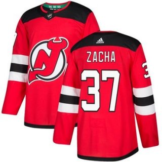 Adidas New Jersey Devils #37 Pavel Zacha Red Home Authentic Stitched NHL Jersey