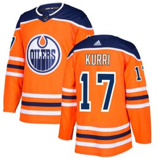 Adidas Edmonton Oilers #17 Jari Kurri Orange Home Authentic Stitched NHL Jersey