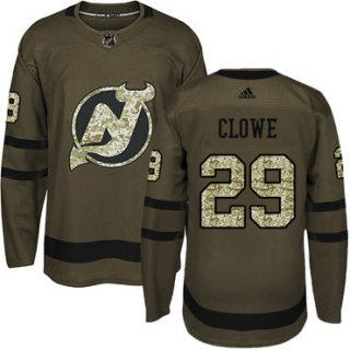 Adidas Devils #29 Ryane Clowe Green Salute to Service Stitched NHL Jersey