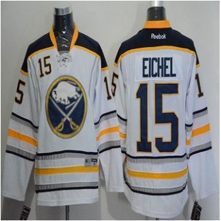 Buffalo Sabres #15 Jack Eichel White Stitched NHL Jersey