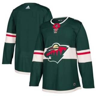 Adidas Wild Blank Green Home Authentic Stitched NHL Jersey