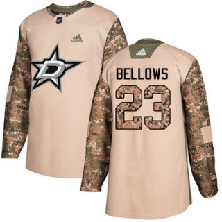 Adidas Stars #23 Brian Bellows Camo Authentic 2017 Veterans Day Stitched NHL Jersey