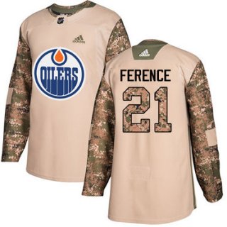 Adidas Edmonton Oilers #21 Andrew Ference Camo Authentic 2017 Veterans Day Stitched NHL Jersey