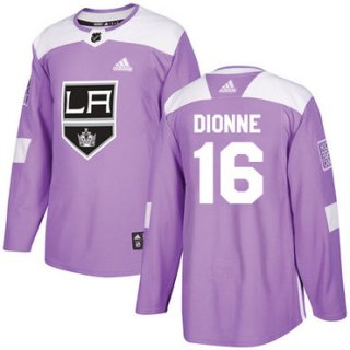 Adidas Kings #16 Marcel Dionne Purple Authentic Fights Cancer Stitched NHL Jersey