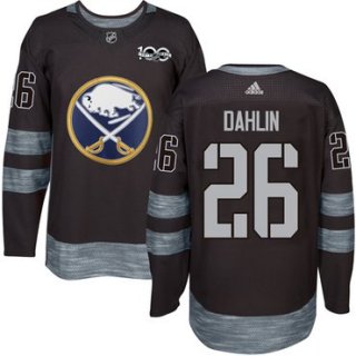 Adidas Buffalo Sabres #26 Rasmus Dahlin Black 1917-2017 100th Anniversary Stitched NHL Jersey