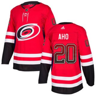 Men's Carolina Hurricanes #20 Sebastian Aho Red Drift Fashion Adidas Jersey