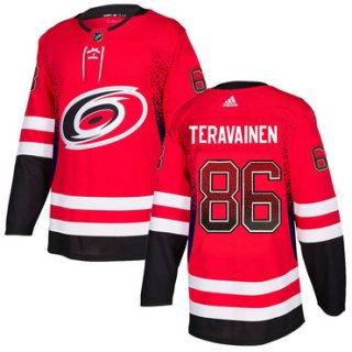 Men's Carolina Hurricanes #86 Teuvo Teravainen Red Drift Fashion Adidas Jersey