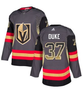 Men's Vegas Golden Knights #37 Reid Duke Gray Drift Fashion Jersey