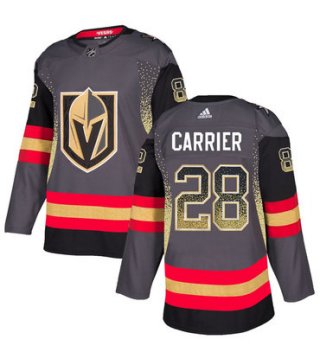 Men's Vegas Golden Knights #28 William Carrier Gray Drift Fashion Jersey