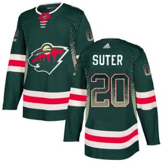 Men's Minnesota Wild #20 Ryan Suter Green Drift Fashion Adidas Jersey