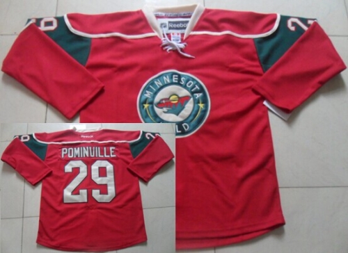 Minnesota Wild #29 Jason Pominville Red Jersey